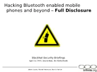 Bluetooth Hacking