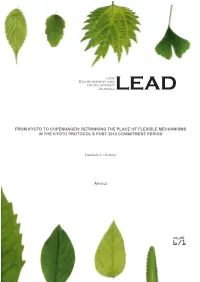 From Kyoto to Copenhagen: Rethinking the Place of Flexible Mechanisms in the Kyoto Protocol’S Post 2012 Commitment Period