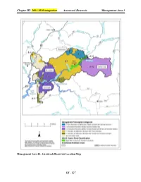 Arrowrock Reservoir Location Map