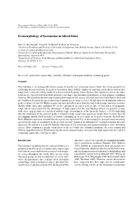 Ecomorphology of Locomotion in Labrid Fishes
