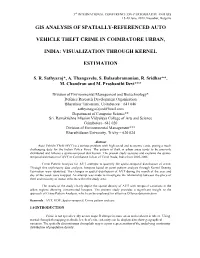 Gis Analysis of Spatially-Referenced Auto
