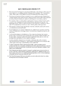 Key Messages from Cc9