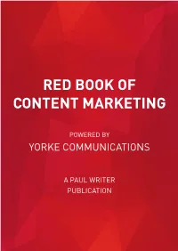 Red Book of Content Marketing