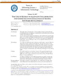 The Use of Kanban to Alleviate Collaboration and Communication
