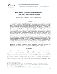93 a New Approach to Preventing Corruption in Indonesia