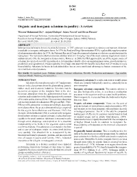 Organic and Inorganic Selenium in Poultry: a Review