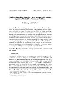Combinations of the Boundary Knot Method with Analogy Equation Method for Nonlinear Problems