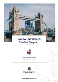 London Advanced Studies Program Ages 13-16