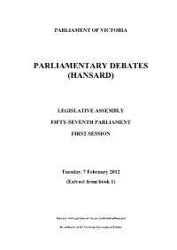 7 February 2012 (Extract from Book 1)