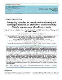 Designing Factories for Nematode-Based Biological Control Products for an Alternative, Environmentally Friendly Management of Soil Insect Pests