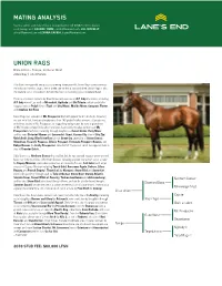 Mating Analysis Union Rags