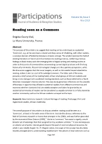 Reading Seen As a Commons