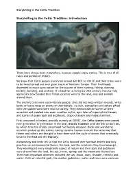 Storytelling in the Celtic Tradition: Introduction