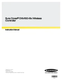 Sure Cross DXM150-Bx Wireless Controller Instruction Manual