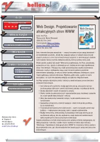 Web Design. Projektowanie Atrakcyjnych Stron