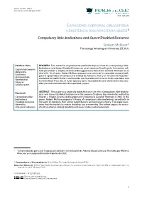 Compulsory Able-Bodiedness and Queer/Disabled Existence Robert Mcruer