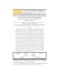 Faster Algorithms for Shortest Path and Network Flow Based on Graph