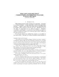 Persuading with Precedent: Understanding and Improving Analogies in Legal Argument Jacob M