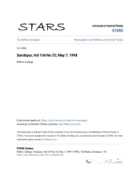 Sandspur, Vol 104 No 22, May 7, 1998