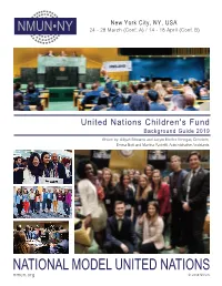 UNICEF Background Guide