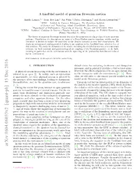 A Lindblad Model of Quantum Brownian Motion