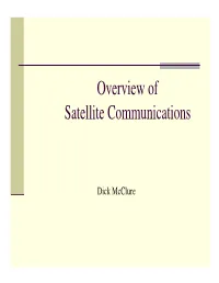 Overview of Satellite Communications