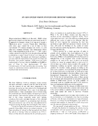AN ADVANCED VISION SYSTEM for GROUND VEHICLES Ernst