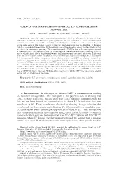 Calu: a Communication Optimal Lu Factorization Algorithm∗