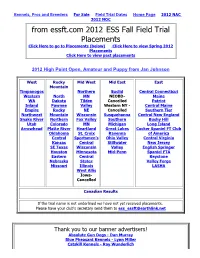 From Essft.Com 2012 ESS Fall Field Trial Placements