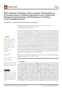 Rutile Mineral Chemistry and Zr-In-Rutile Thermometry In
