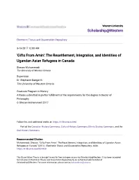The Resettlement, Integration, and Identities of Ugandan Asian Refugees in Canada