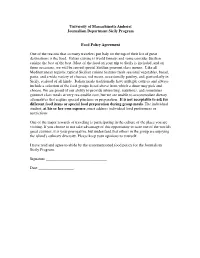 University of Massachusetts Amherst Journalism Department Sicily Program