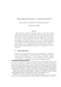 Dis&Approval Voting: a Characterization