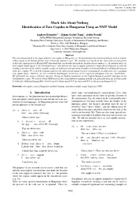 Identification of Zero Copulas in Hungarian Using