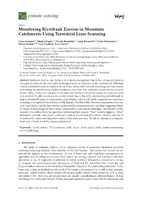 Monitoring Riverbank Erosion in Mountain Catchments Using Terrestrial Laser Scanning