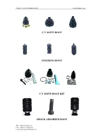 C.V Joint Boot Steering Boot C.V Joint Boot Kit Shock