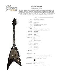 Modern Flying V a Blast from the Future