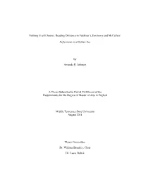 Nothing Is As It Seems: Reading Deviance in Faulkner's Sanctuary