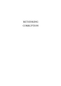 Rethinking Corruption