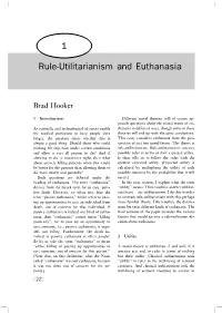 Rule-Utilitarianism and Euthanasia 1