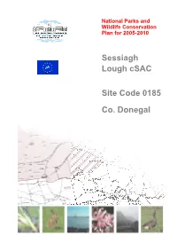 Sessiagh Lough Csac Site Code 0185 Co. Donegal