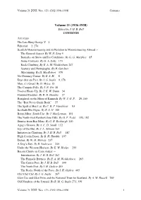 SMCJ Vols 21-30 Running Index