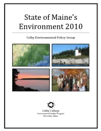State of Maine's Environment 2010
