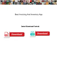 Best Invoicing and Inventory App