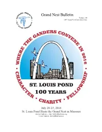 Grand Nest Bulletin Volume 109 109Th Grand Nest Convention Issue