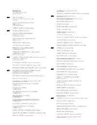 List of Projects