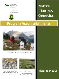 Native Plants and Genetics Program