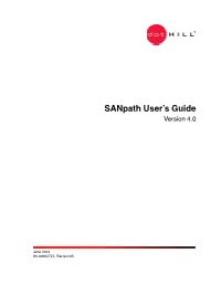 Sanpath User's Guide
