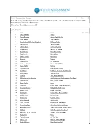 Most Requested Songs List Results