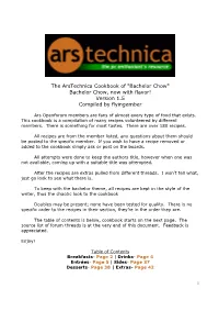 Bachelor Chow" Bachelor Chow, Now with Flavor! Version 1.5 Compiled by Flyingember